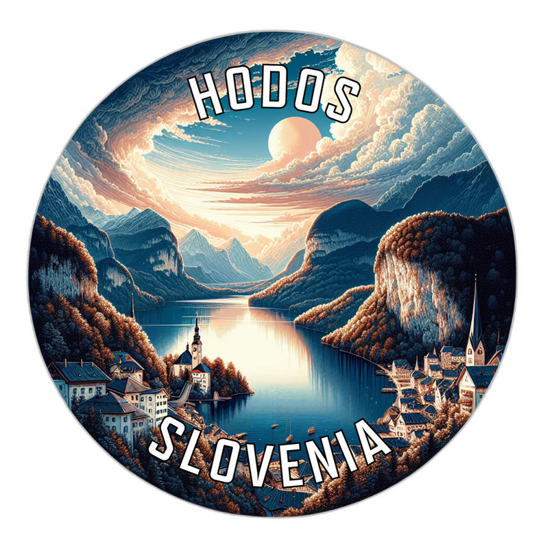 Hodos Slovenia Souvenir Die Cut Flat Magnet 6-Inch