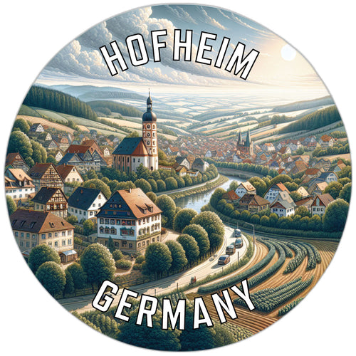 Hofheim Germany Souvenir Die Cut Flat Magnet 6-Inch
