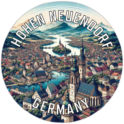 Hohen Neuendorf Germany Souvenir Die Cut Flat Magnet 6-Inch