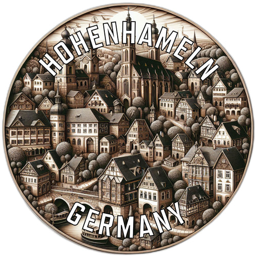 Hohenhameln Germany Souvenir Die Cut Flat Magnet 6-Inch