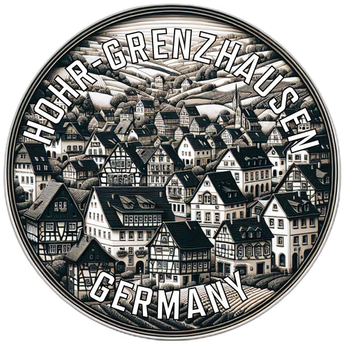 Hohr Grenzhausen Germany Souvenir Die Cut Flat Magnet 6-Inch