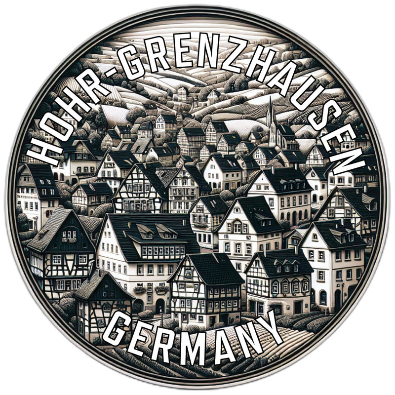 Hohr Grenzhausen Germany Souvenir Die Cut Flat Magnet 6-Inch
