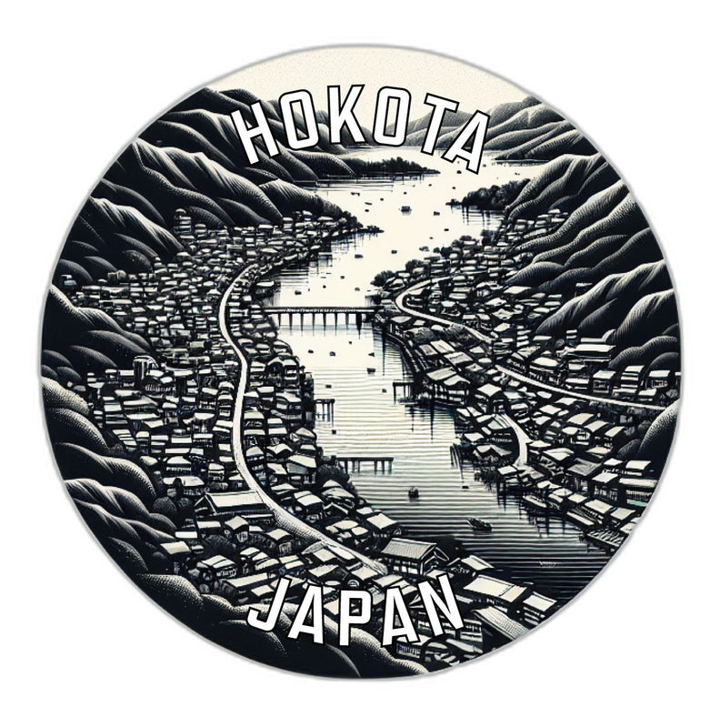 Hokota Japan Souvenir Die Cut Flat Magnet 3-Inch