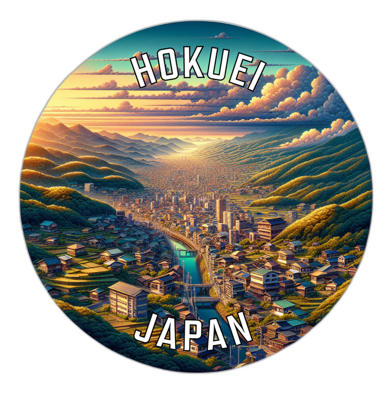 Hokuei Japan Souvenir Vinyl Decal Sticker 2-Inch