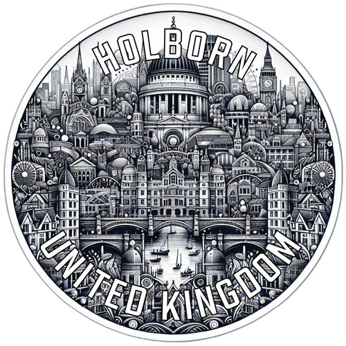 Holborn United Kingdom Souvenir Die Cut Flat Magnet 2-Inch