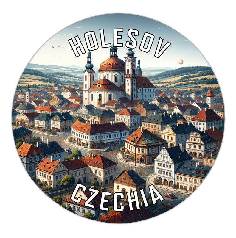 Holesov Czechia Souvenir Die Cut Flat Magnet 2-Inch