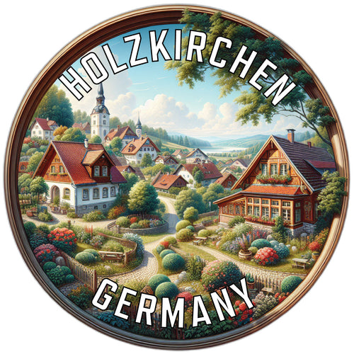 Holzkirchen Germany Souvenir Die Cut Flat Magnet 6-Inch
