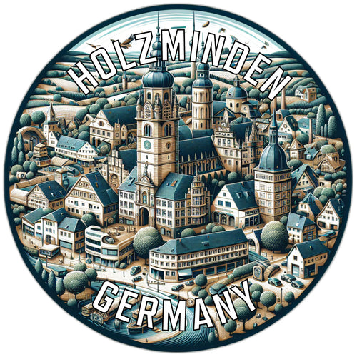 Holzminden Germany Souvenir Die Cut Flat Magnet 2-Inch