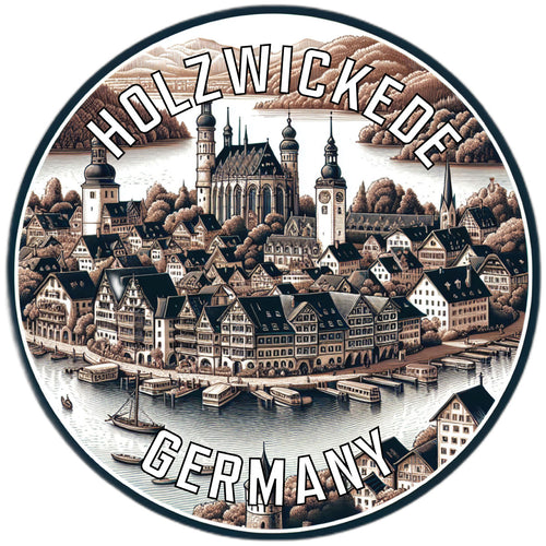 Holzwickede Germany Souvenir Die Cut Flat Magnet 2-Inch