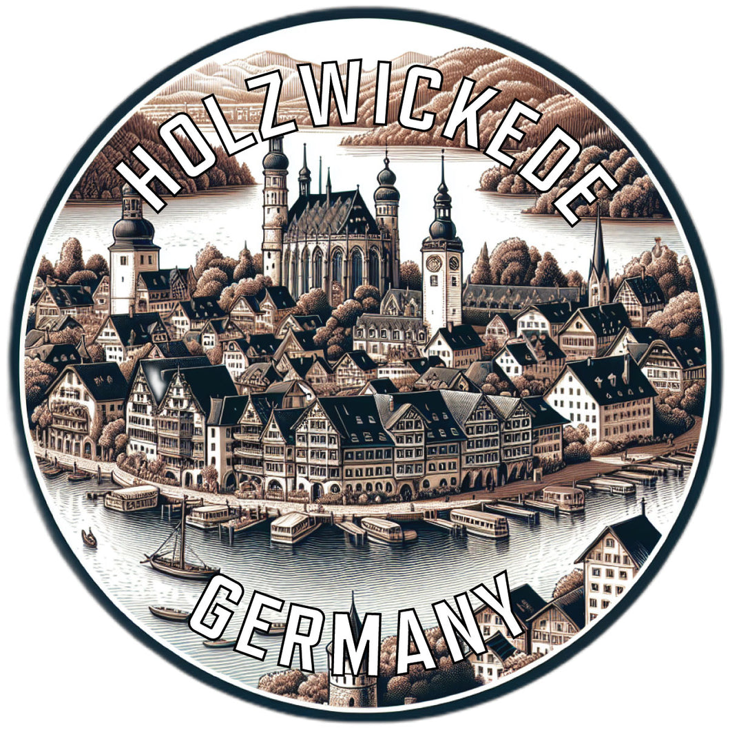 Holzwickede Germany Souvenir Die Cut Flat Magnet 2-Inch