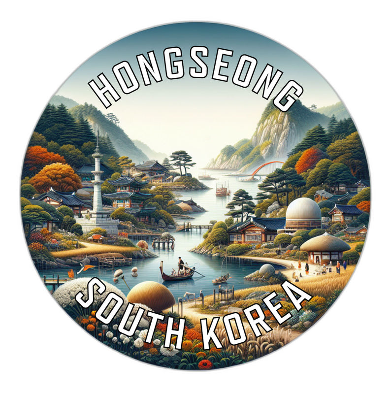 Hongseong Korea South Souvenir Die Cut Flat Magnet 6-Inch