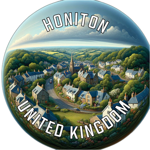 Honiton United Kingdom Souvenir Die Cut Flat Magnet 6-Inch
