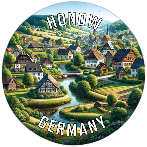 Honow Germany Souvenir Die Cut Flat Magnet 2-Inch