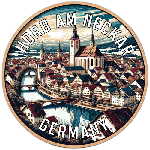Horb am Neckar Germany Souvenir Die Cut Flat Magnet 2-Inch