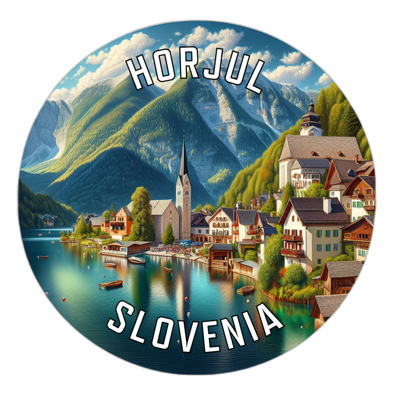 Horjul Slovenia Souvenir Die Cut Flat Magnet 2-Inch