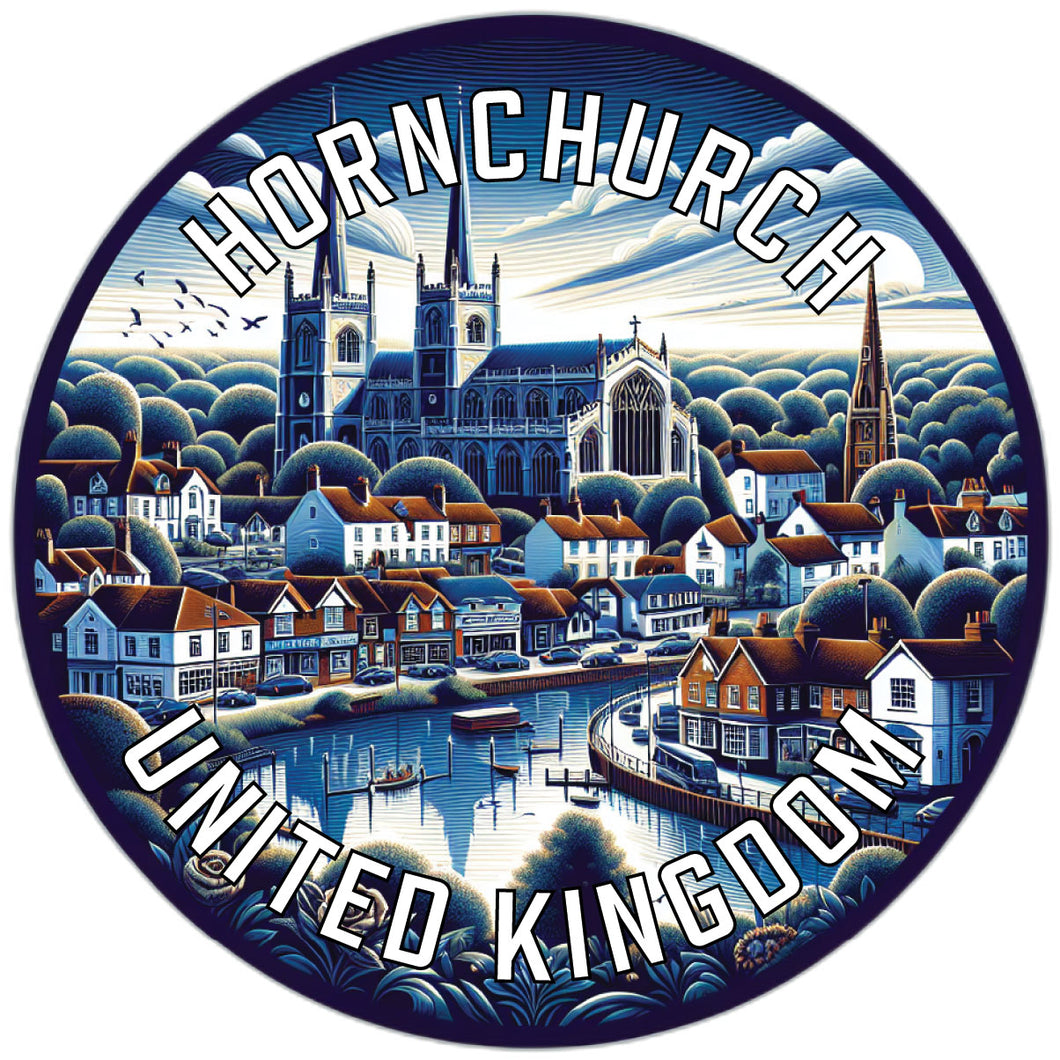 Hornchurch United Kingdom Souvenir Die Cut Flat Magnet 3-Inch