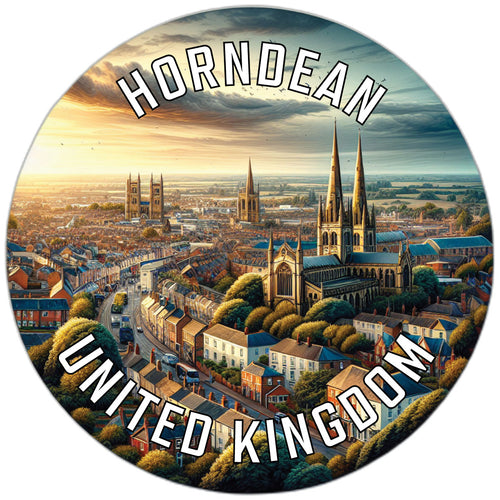 Horndean United Kingdom Souvenir Die Cut Flat Magnet 2-Inch