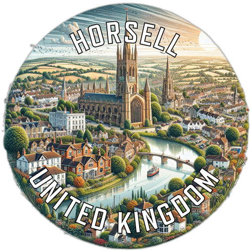 Horsell United Kingdom Souvenir Die Cut Flat Magnet 2-Inch