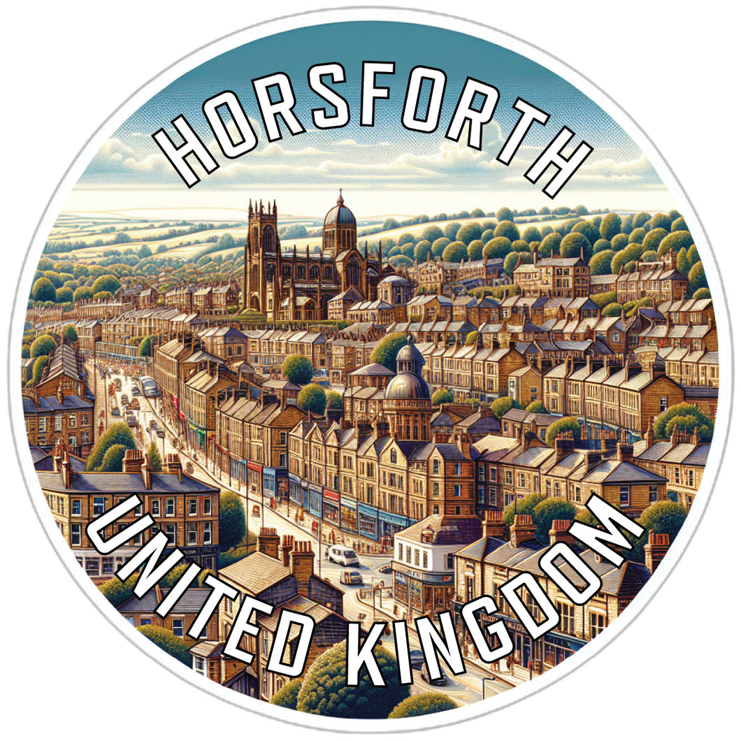 Horsforth United Kingdom Souvenir Die Cut Flat Magnet 2-Inch