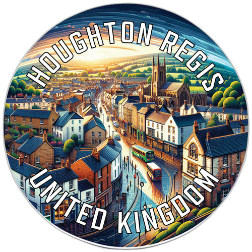 Houghton Regis United Kingdom Souvenir Die Cut Flat Magnet 6-Inch