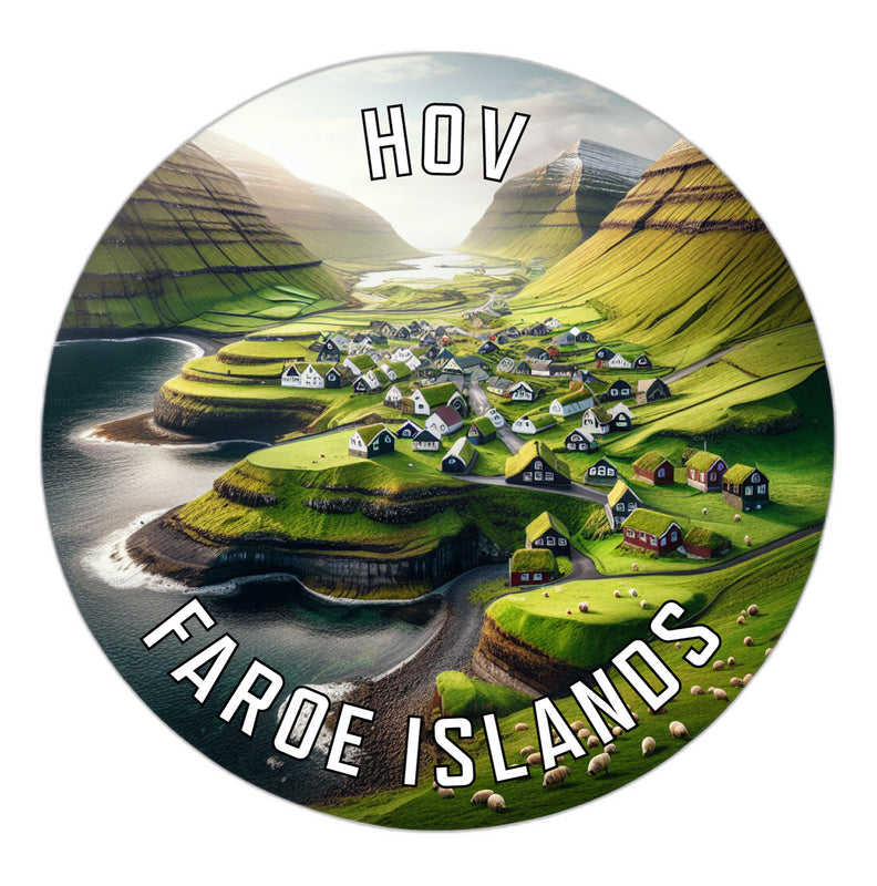 Hov Faroe Islands Souvenir Vinyl Decal Sticker 2-Inch