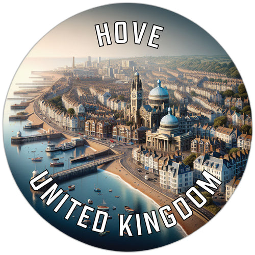 Hove United Kingdom Souvenir Die Cut Flat Magnet 6-Inch