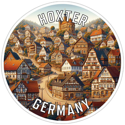 Hoxter Germany Souvenir Die Cut Flat Magnet 2-Inch