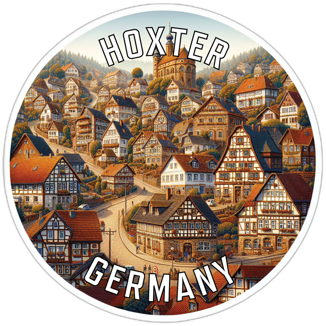 Hoxter Germany Souvenir Die Cut Flat Magnet 2-Inch