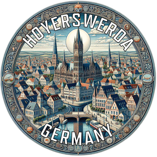 Hoyerswerda Germany Souvenir Die Cut Flat Magnet 2-Inch