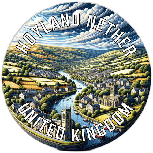 Hoyland Nether United Kingdom Souvenir Die Cut Flat Magnet 2-Inch