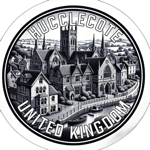 Hucclecote United Kingdom Souvenir Die Cut Flat Magnet 6-Inch