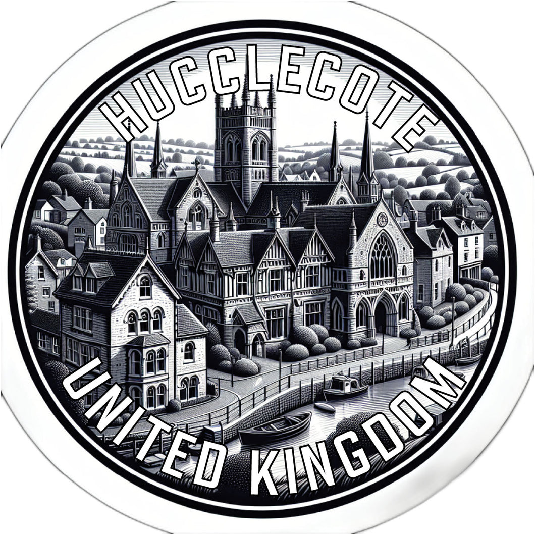 Hucclecote United Kingdom Souvenir Die Cut Flat Magnet 6-Inch