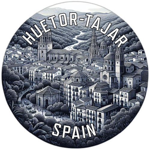Huetor Tajar Spain Souvenir Die Cut Flat Magnet 2-Inch