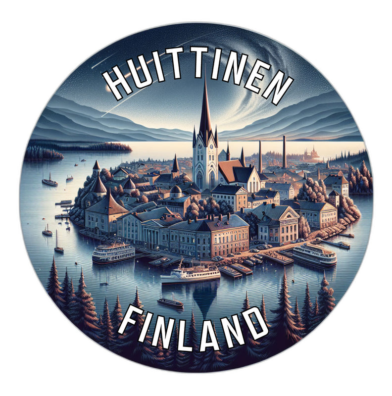 Huittinen Finland Souvenir Die Cut Flat Magnet 6-Inch