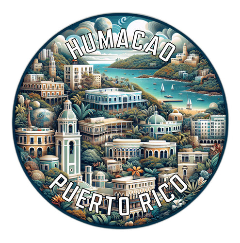 Humacao Puerto Rico Souvenir Die Cut Flat Magnet 2-Inch