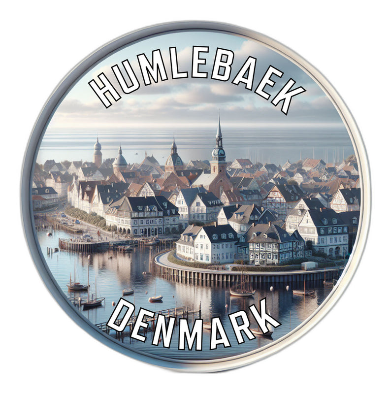 Humlebaek Denmark Souvenir Die Cut Flat Magnet 6-Inch