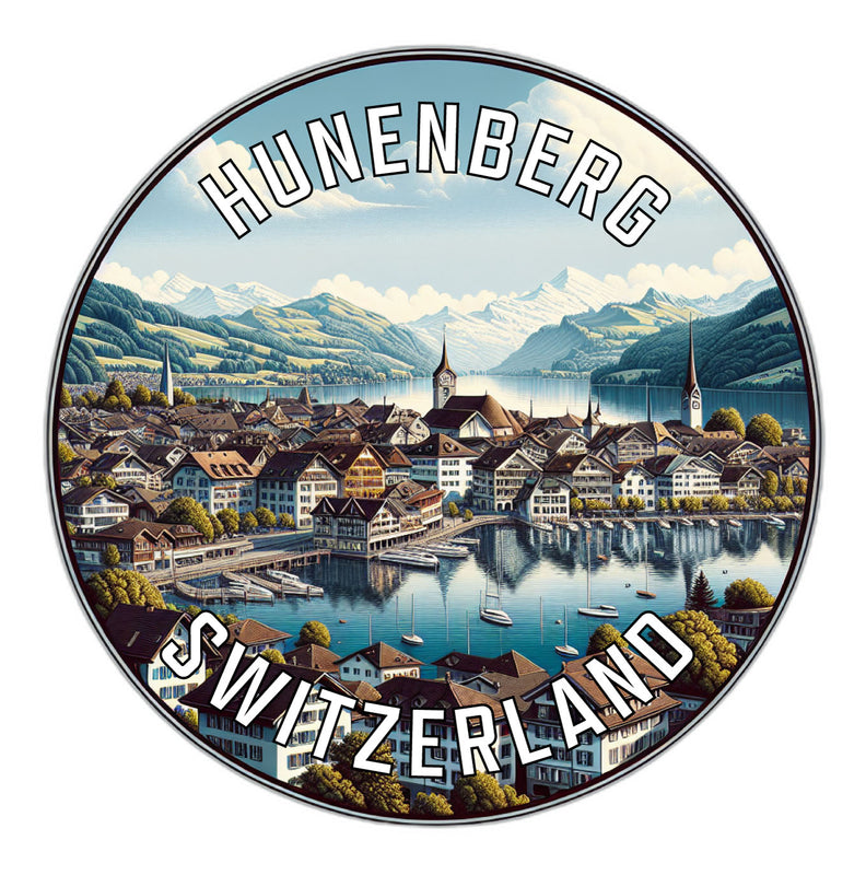 Hunenberg Switzerland Souvenir Vinyl Decal Sticker 6-Inch