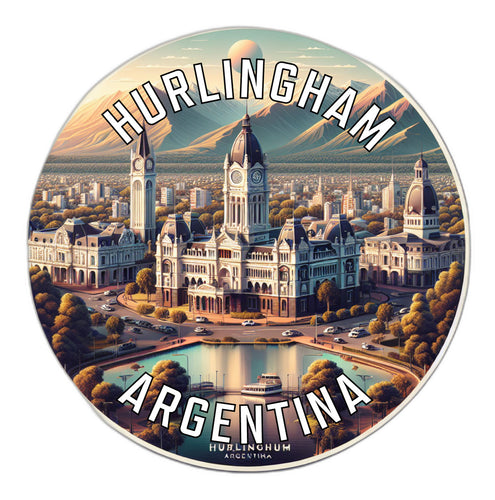 Hurlingham Argentina Souvenir Die Cut Flat Magnet 6-Inch