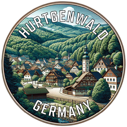 Hurtgenwald Germany Souvenir Die Cut Flat Magnet 6-Inch