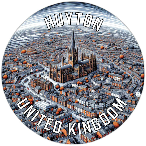 Huyton United Kingdom Souvenir Die Cut Flat Magnet 2-Inch