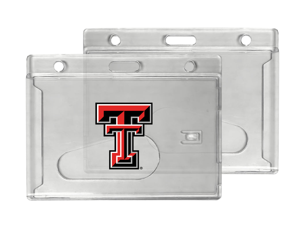 Texas Tech Red Raiders Officially Licensed Clear View ID Holder - Collegiate Badge Protection