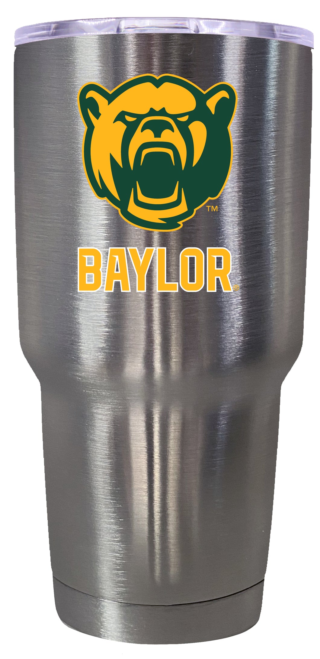 Baylor Bears Mascot Logo Tumbler - 24oz Color-Choice Insulated Stainless Steel Mug