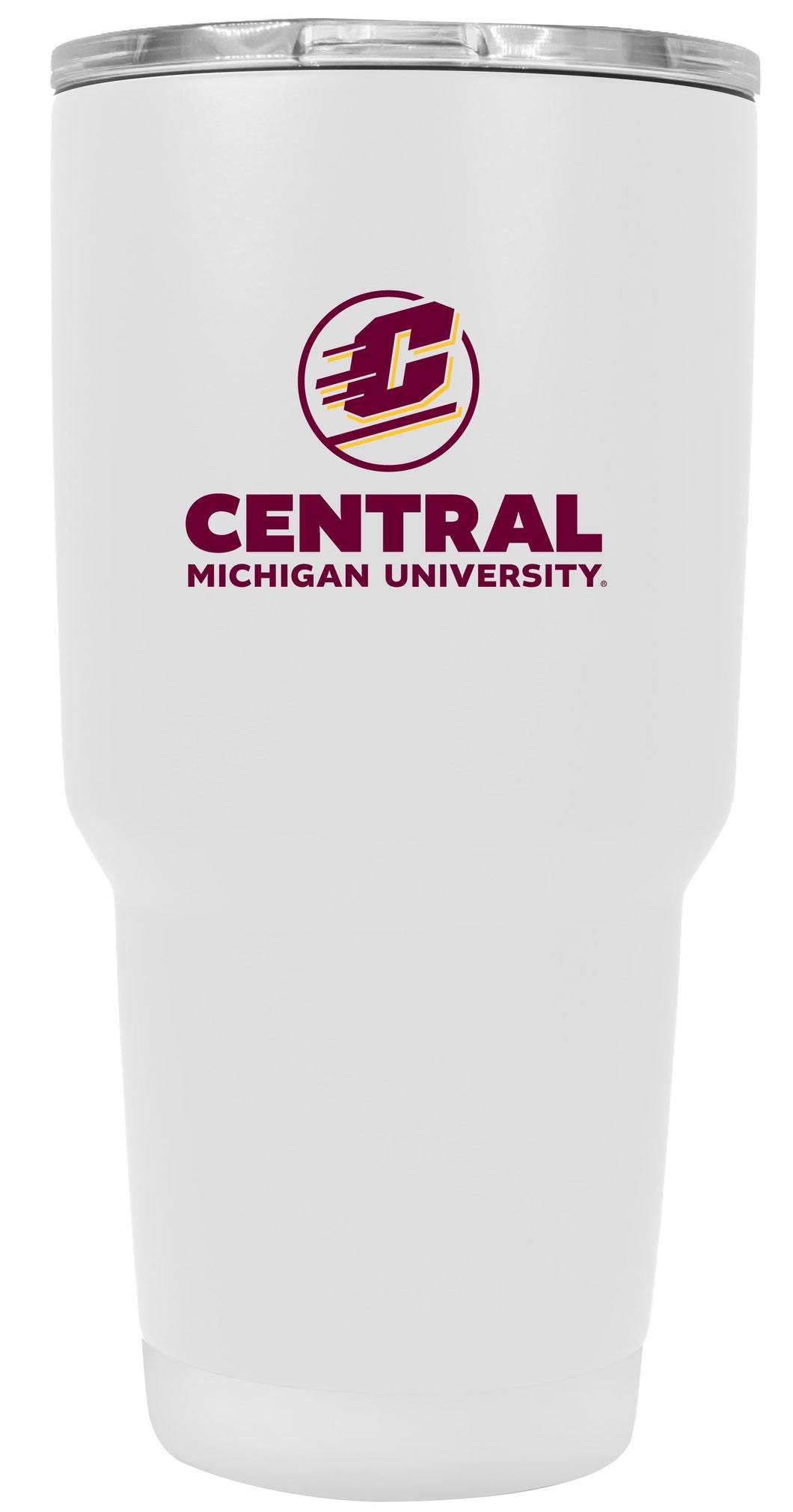Central Michigan University 24 oz Insulated Stainless Steel Tumbler White Officially Licensed Collegiate Product 2-Pack