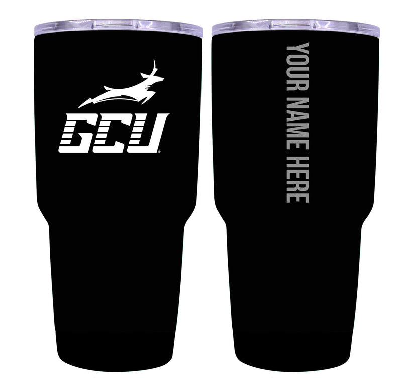 Custom Grand Canyon University Lopes Black Insulated Tumbler - 24oz Engraved Stainless Steel Travel Mug