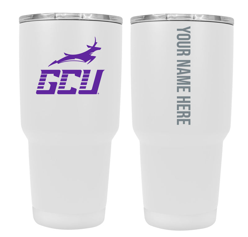Custom Grand Canyon University Lopes White Insulated Tumbler - 24oz Engraved Stainless Steel Travel Mug