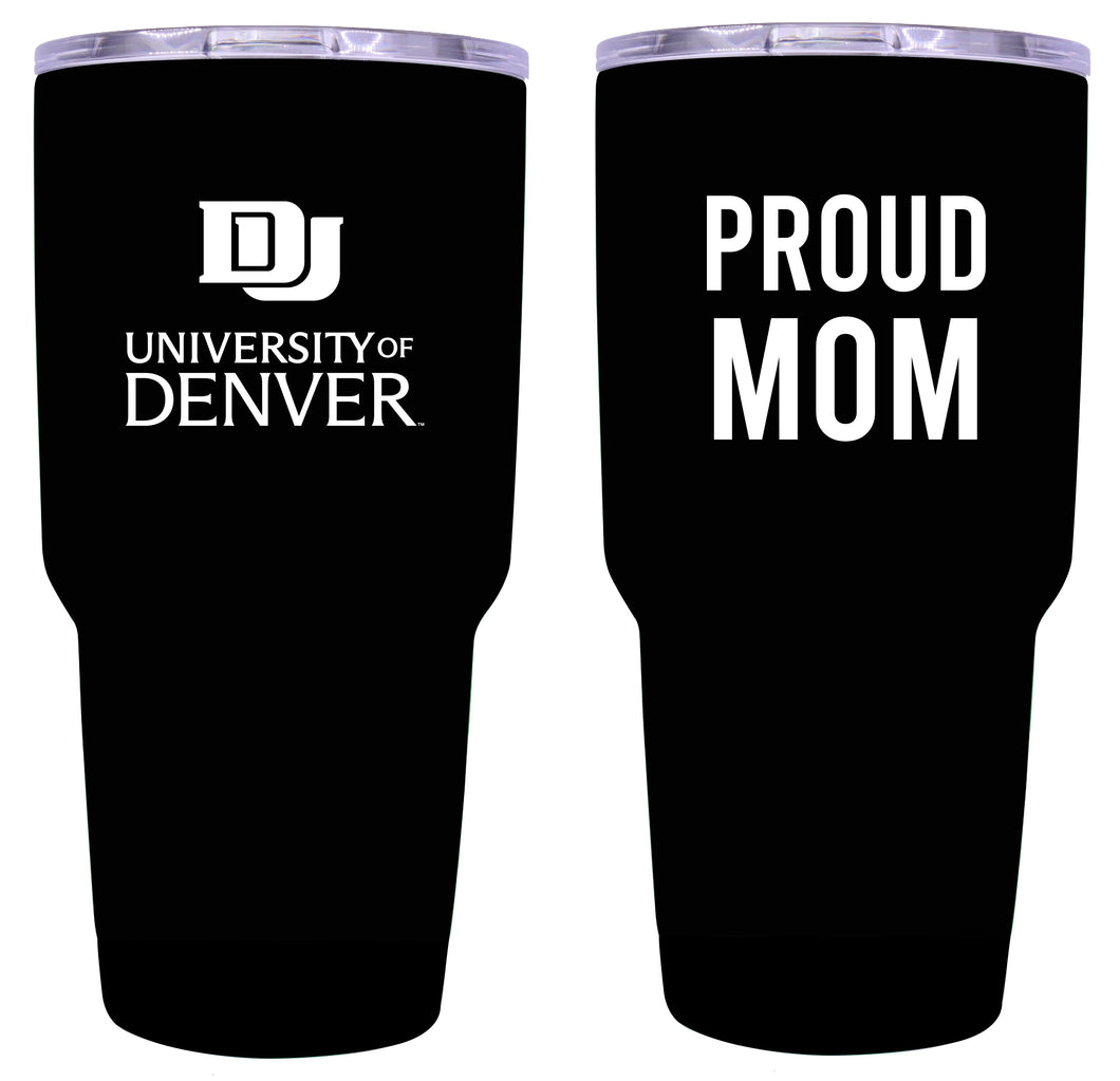 University of Denver Pioneers Proud Mom 24 oz Insulated Stainless Steel Tumbler