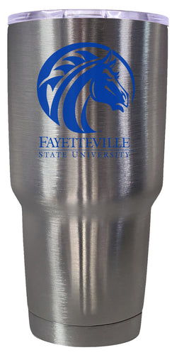 Fayetteville State University Mascot Logo Tumbler - 24oz Color-Choice Insulated Stainless Steel Mug