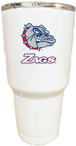 Gonzaga Bulldogs 24 oz Insulated Stainless Steel Tumbler White Officially Licensed Collegiate Product 2-Pack