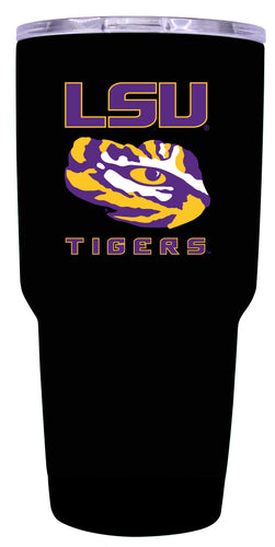LSU Tigers 24 oz Insulated Stainless Steel Tumbler Black Officially Licensed Collegiate Product 2-Pack