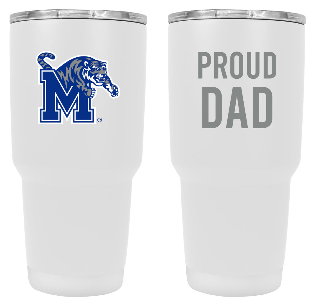 Memphis Tigers Proud Dad 24 oz Insulated Stainless Steel Tumbler